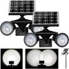 3000LM Solar Motion Sensor Lights with Remote 3 Modes for Outdoor Use 3