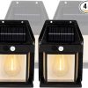Immense Built-in Solar LED Outdoor Linear Wall Light Fixture, Modern Long Sconce w/Frosted Acrylic IP65 Waterproof for Patio, Balcony, Garage & Porch – Warm 3000K (60 inches) 3