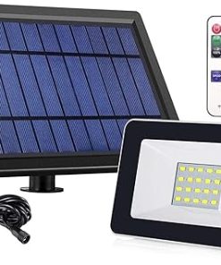 Solar Floodlight Outdoor with 180 Degree Adjustable Light Sensor LED