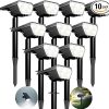 Solar Motion Sensor Outdoor Lights 2-Pack 600 Lumen Waterproof Garden 3