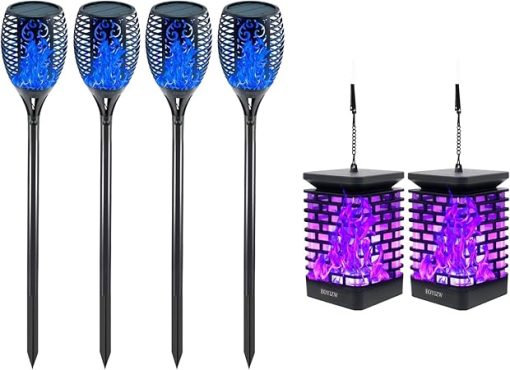 Flickering Flame Solar Lights for Outdoor Garden Landscape Decor