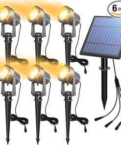 Solar Spot Lights Outdoor Landscape Lighting Waterproof Uplights 9.8ft