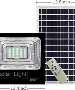 800W Solar Flood Light Outdoor Remote Control IP67 Waterproof 2