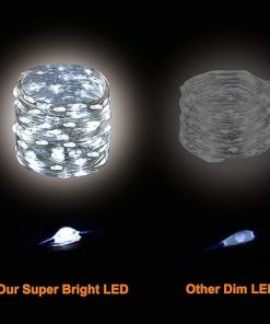 Outdoor Solar String Lights 33ft 100 LED Waterproof Fairy Lights 2