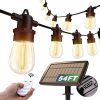300ft Outdoor String Lights 3 Pack G40 LED Patio and Solar Lights 4