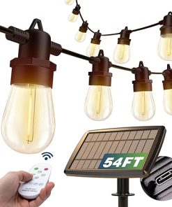 Solar String Lights Outdoor Waterproof with USB Remote Control Long Lasting