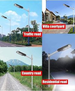 Solar Panel Street Light 120W 240W 360W with Remote for Outdoor Garden 2
