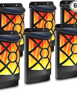 Waterproof Solar Flame Lights for Outdoor Use with Auto On/Off