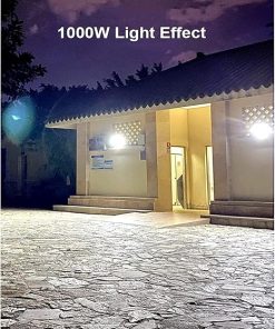 Solar Powered Outdoor Garden Flood Lights Remote Dusk to Dawn Options 2