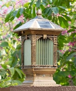 Outdoor Waterproof Solar Column Lamp for Garden and Patio Lighting 2