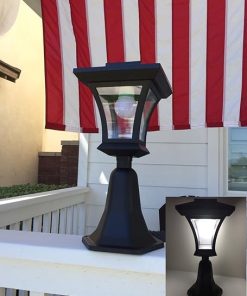 Outdoor Solar LED Fence Gate Post Light for Garden Courtyard