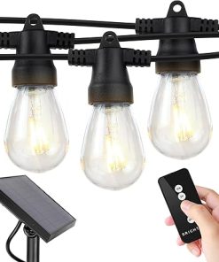 Brightech Ambience Pro Solar String Lights 48ft Waterproof LED