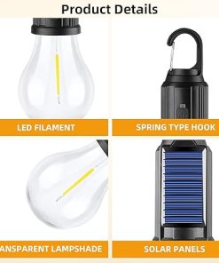 Solar Camping Light Set Rechargeable Waterproof Outdoor Ambience 2