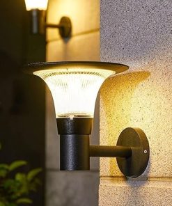 Modern Waterproof Solar Wall Sconce Dual Color LED Light for Outdoors 2