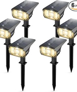 Solar Outdoor Lights with 40LEDs 3 Brightness Modes Adjustable USB Charging