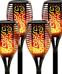 Upgrade Your Outdoor Solar Torch Lights with 96 LED Waterproof Design