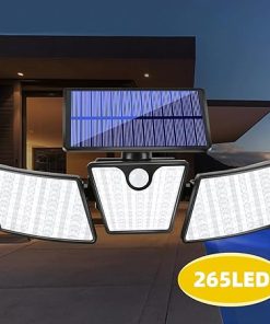 MEGHALI Modern LED Outdoor Solar Wall Light Waterproof 6000K 2