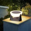 Solar Post Lights Outdoor 8 Pack Aluminum Fence Cap Light Warm Cool White 4