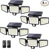 Tuffenough Solar Outdoor Lights 2500LM with Remote Control 4 Packs