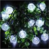6m 30 LED Solar Crystal Ball String Lights Waterproof Outdoor RGB