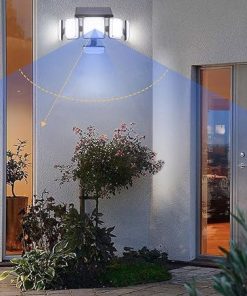 MEGHALI Motion Sensor Solar Wall Lights Waterproof LED Outdoor Lighting 2