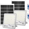 DuBom 100W to 800W Solar Flood Light Outdoor 6000K LED IP67 Waterproof 4