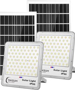 Solar Flood Lights 2 Pack 600w IP67 Waterproof 32000LM LED Outdoor