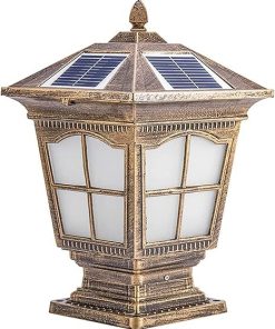 Solar Outdoor Pillar Light for Patio Villa Courtyard Garden Lighting