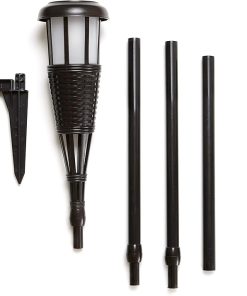 Solar-Powered Flickering Flame Outdoor Island Torches 4-Pack 2