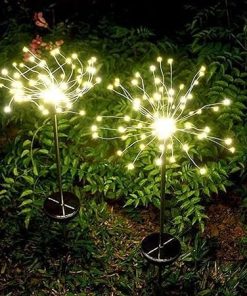 4 Pack Solar Firework Garden Lights Outdoor Decorations 480LEDs 2
