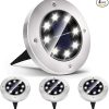 Solar White Hexagon Fence Post Cap Light Set for 5×5 Inch Posts 3