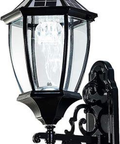 Waterproof Solar Wall Lamp with Light Sensor for Outdoor Use