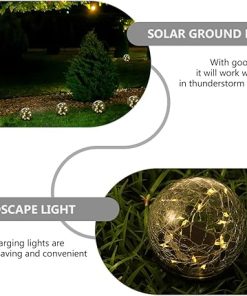 BESPORTBLE Waterproof Solar Crack Ball Lamp for Outdoor Ground Lighting 2