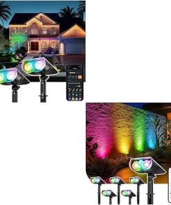 Linkind Smart Solar Color Changing Spotlight with App Voice Control