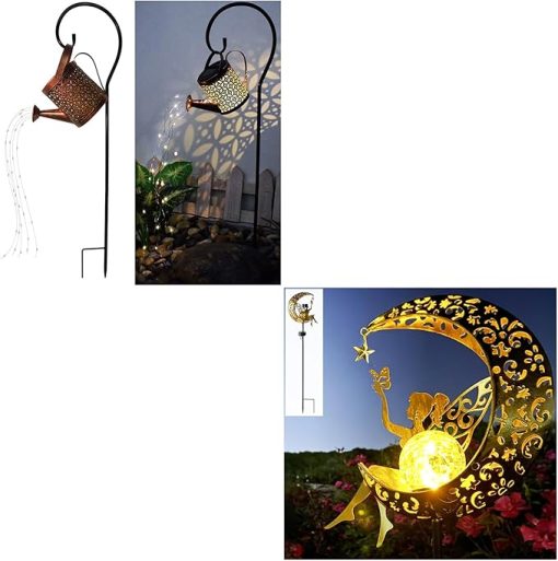 Waterproof Solar Lanterns for Outdoor Use  
Metal Watering Can with Hook for Gardening  
Fairy Gift Ideas for Grandma and Mom  
Outdoor Solar Garden Statue Decor for Home