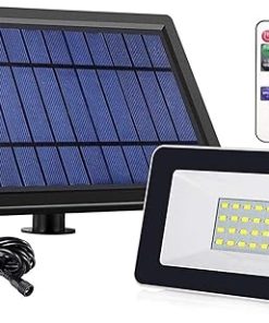 Adjustable Solar Flood Light with 180 Degree Angle and Light Sensor