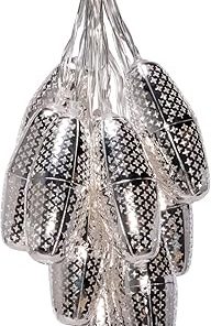 Marrakesh Solar String Light with Silver Stars by Allsop 32165