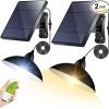 Solar Barn Light with Motion Sensor and 3 Lighting Modes, 2-Pack 3
