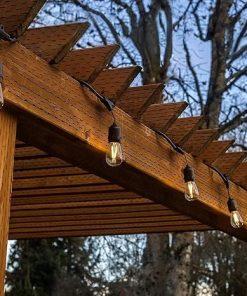 Vintage-Style Outdoor Solar String Lights 24 Sockets with Durable Design 2