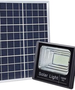 Super Bright 100W Solar Flood Light with Remote Control for Outdoors