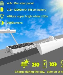 Outdoor Wireless Solar Sign Light with 8000mAh Dual Sided LED Battery 2