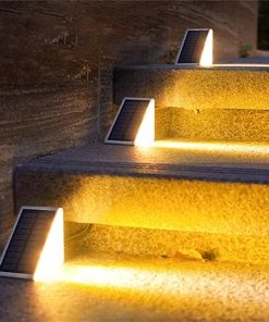 BILIKEYU Solar Step Light Outdoor Induction Lighting for Stairs 2
