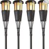 5 Pack Solar Outdoor Pathway Lights with Dusk Dawn Sensor Slate Gray 4