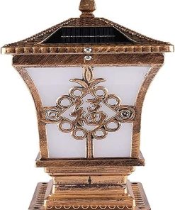 Solar LED Pillar Lamp for Outdoor Garden and Landscape Lighting