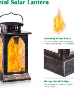 Flickering Flame Solar Torches for Garden Patio Yard Lighting 2