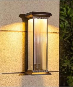 Simplicity Solar Outdoor Wall Lamps for Balcony Courtyard Hotel