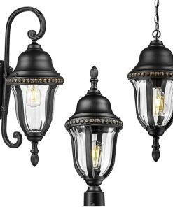FEMILA 25 Inch Outdoor Wall Light Chandelier for Gazebo and Patio