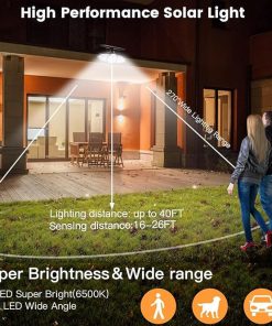 Brightest Solar Motion Lights with Remote Control for Outdoor Use 2