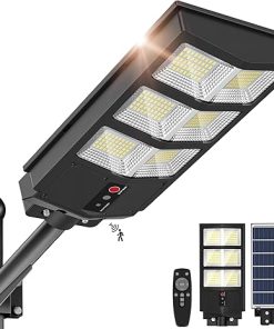 Solar Lights Outdoor Motion Sensor 6500K IP66 Waterproof Street Light