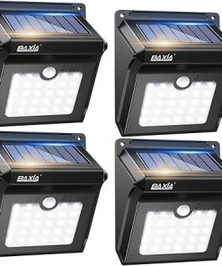 Baxia Technology Solar Outdoor Motion Sensor Lights 4 Pack Options 2